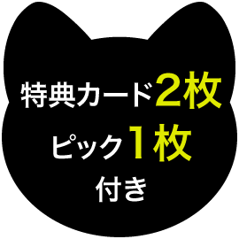 特典カード2枚 ピック1枚 付き